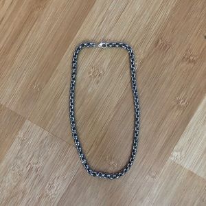 Stainless steel necklace.